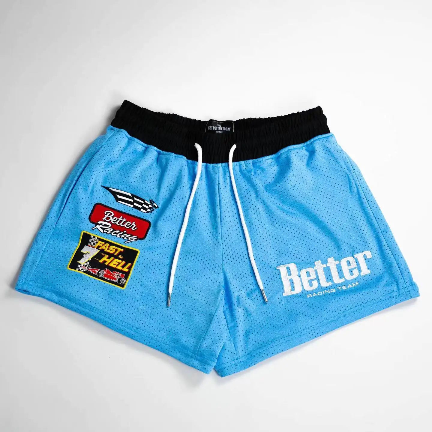 Men's Embroidered Mesh Basketball Shorts