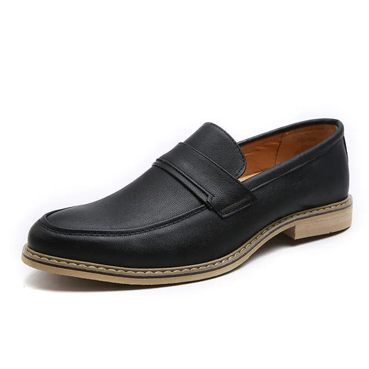 Spring New Men's Leather Dress Shoes for Business Casual