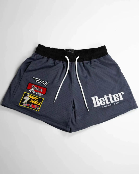 Men's Embroidered Mesh Basketball Shorts