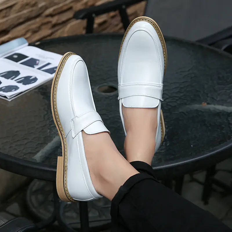 Spring New Men's Leather Dress Shoes for Business Casual